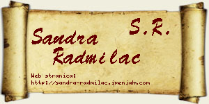 Sandra Radmilac vizit kartica